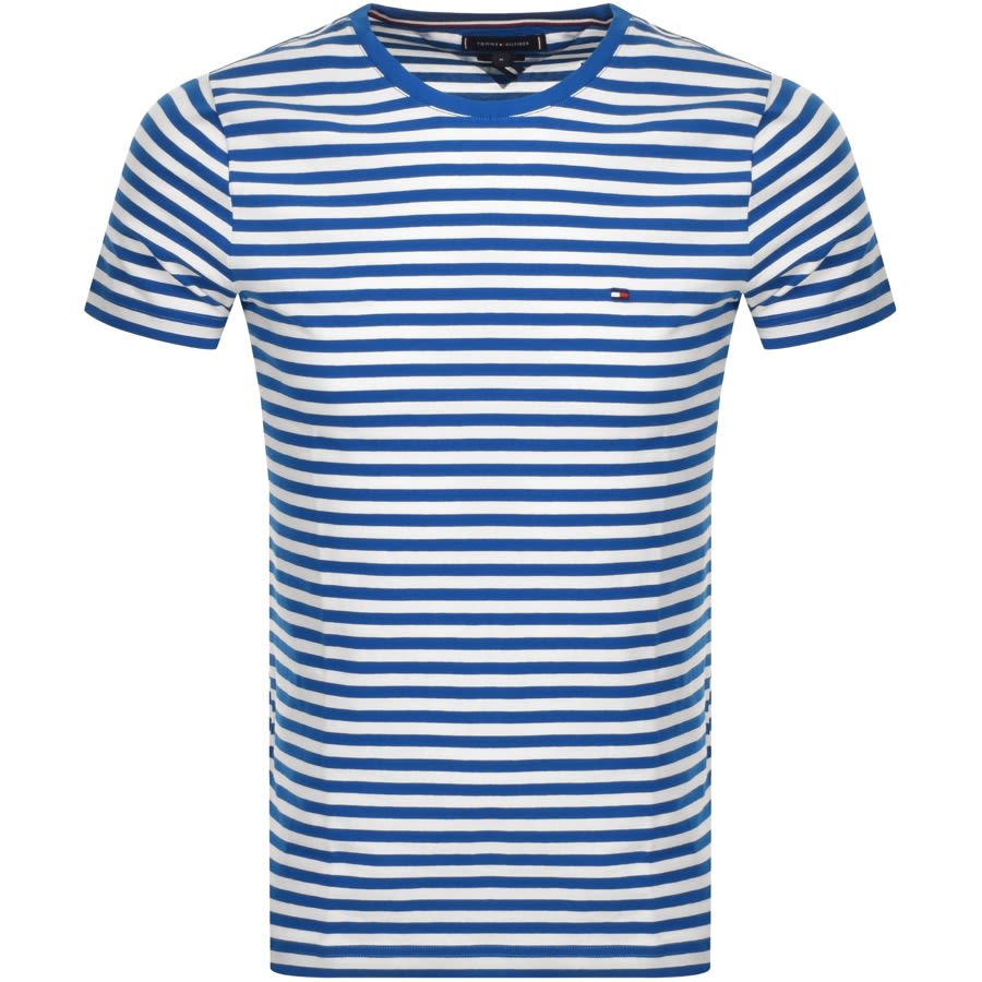 Alternative Image for ProductTommy Hilfiger Slim Fit Stripe T Shirt Blue1